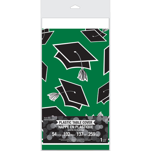 Green Plastic Table Cover | Graduation