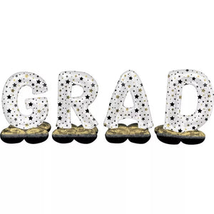 Airloonz Diffused Gold Ombre Grad Balloon Phrase Yard Kit 40in Letters