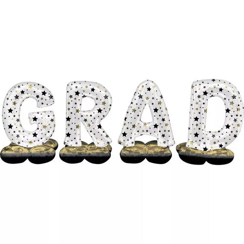 Airloonz Diffused Gold Ombre Grad Balloon Phrase Yard Kit 40in Letters