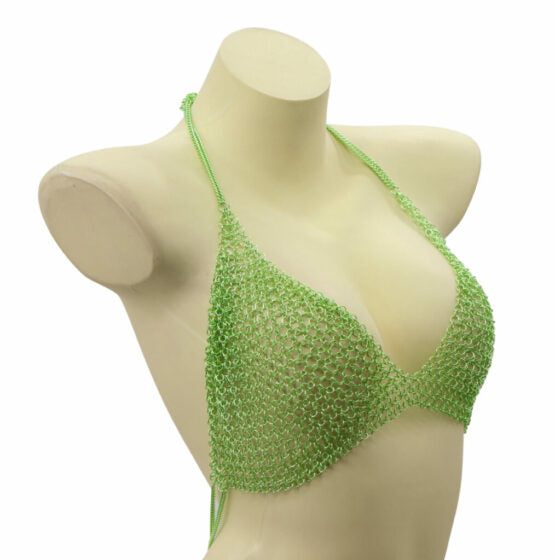 Green Chainmail Top