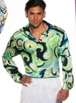 green disco shirt