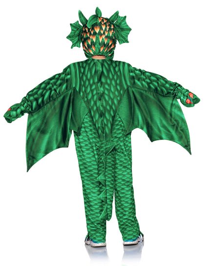 Green Printed Dragon Costume | Toddler