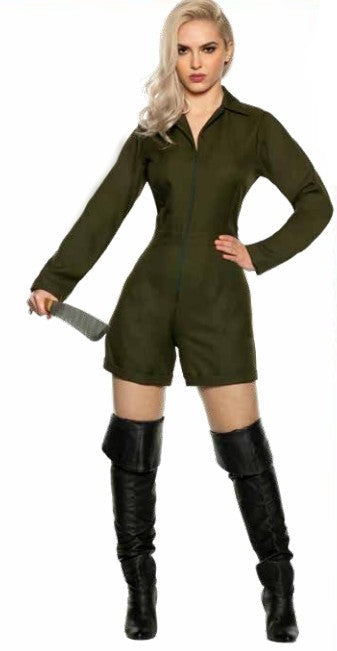 Green Horror Jumpsuit Romper | Adult