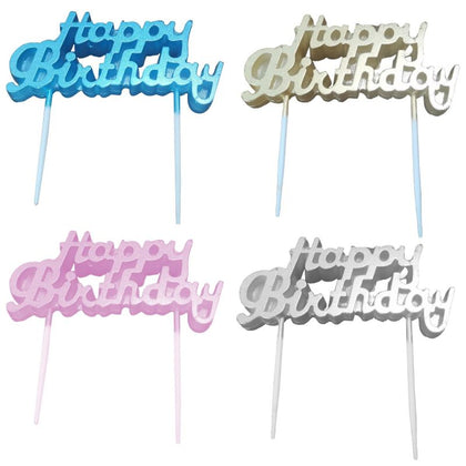 Happy Birthday Candle | Metallic