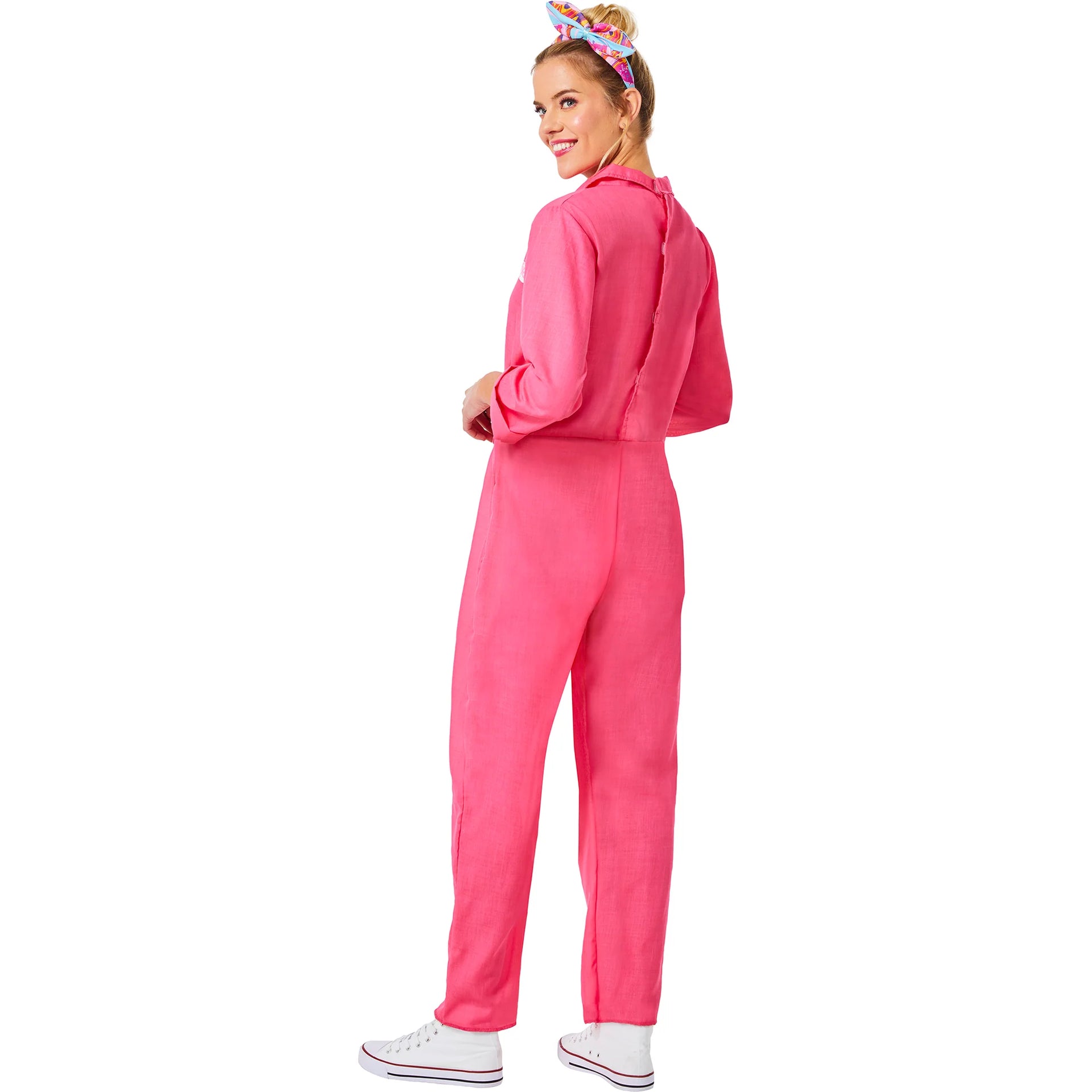 Barbie The Movie Pink Power Jumpsuit Costume | Adult