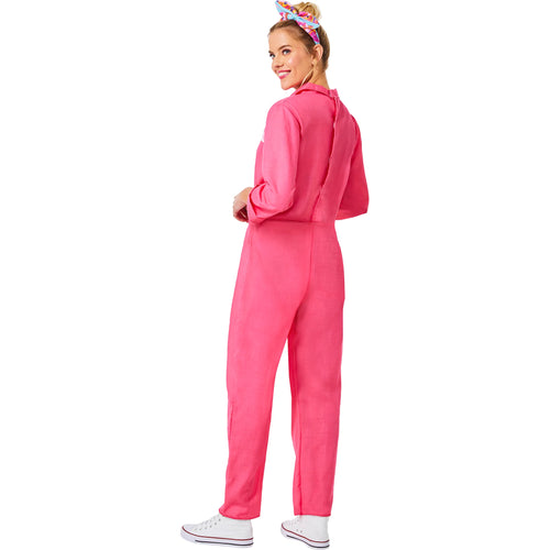 Barbie The Movie Pink Power Jumpsuit Costume | Adult