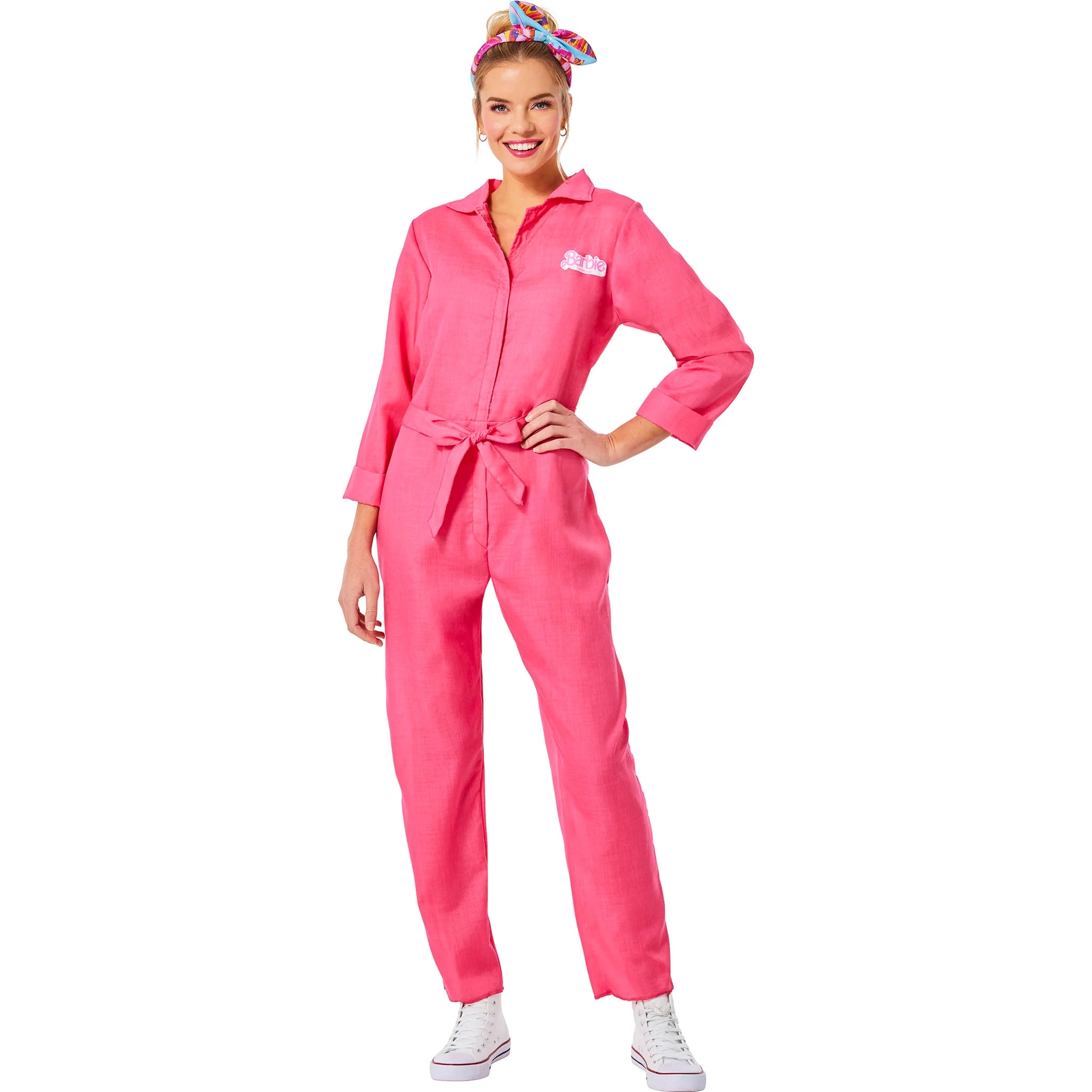 Barbie The Movie Pink Power Jumpsuit Costume | Adult