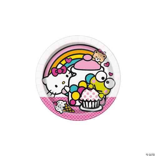 Hello Kitty & Friends Round 7" Dessert Plates  8ct
