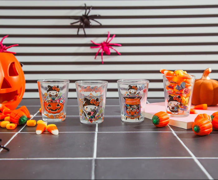 SANRIO HELLO KITTY HALLOWEEN 2-OUNCE MINI SHOT GLASSES | SET OF 4
