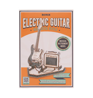 Electric Guitar: Wooden 3D Puzzle