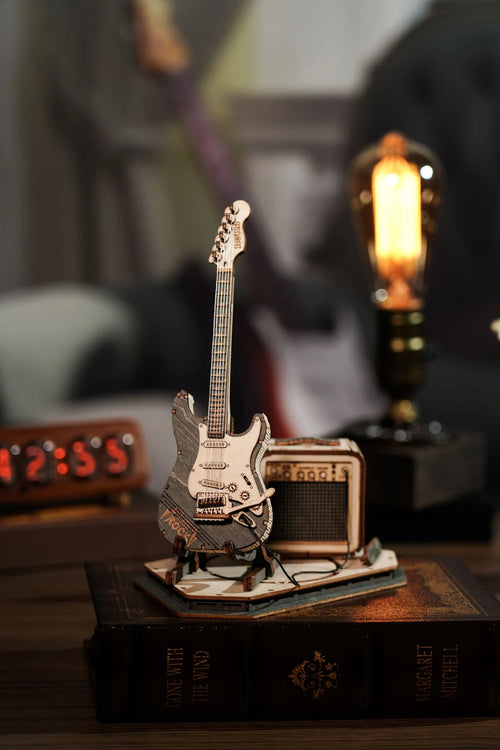 Electric Guitar: Wooden 3D Puzzle