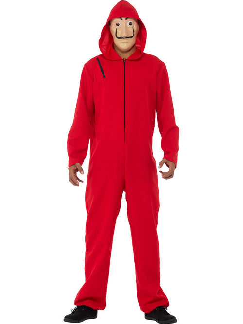 Money Thief  Red Jumpsuit with Mask | Adult