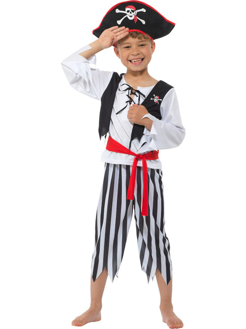 Seven Seas Buccaneer Pirate Deckhand Kid's Costume
