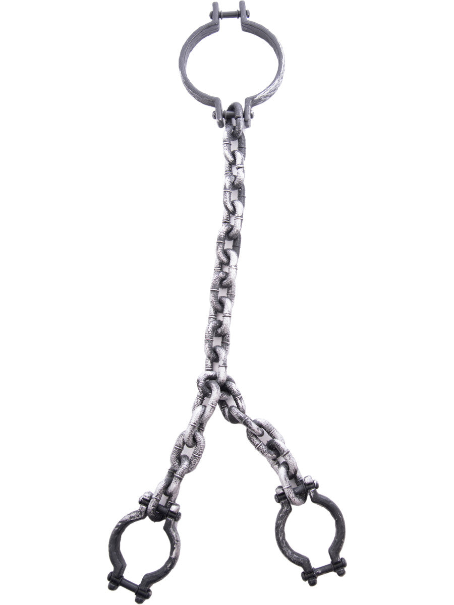 Hand And Neck Prisoner Shackles Toy Costume Accessory