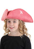 Kids Pink Tricorn Pirate Hat