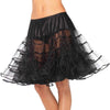 Knee Length Petticoat - Black