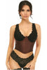 Lavish Brown  Brocade Open Cup Waist Cincher