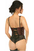 Lavish Brown  Brocade Open Cup Waist Cincher