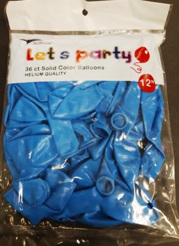 12″ Latex Balloons 36pcs/bag | Light Blue