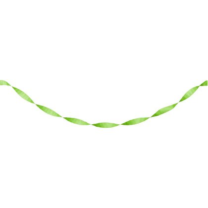 Crepe Streamer - Lime Green 81 ft