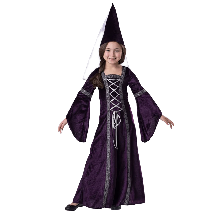 Purple Medieval Princess Costume - Kids