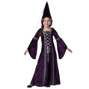Purple Medieval Princess Costume - Kids