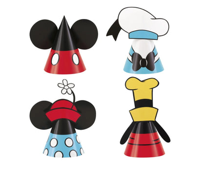 Disney Mickey Mouse Party Hats  8ct