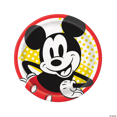Disney Mickey Mouse Round 9" Dinner Plates  8ct