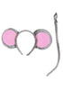 Mouse Gray Ears Headband & Tail Kit