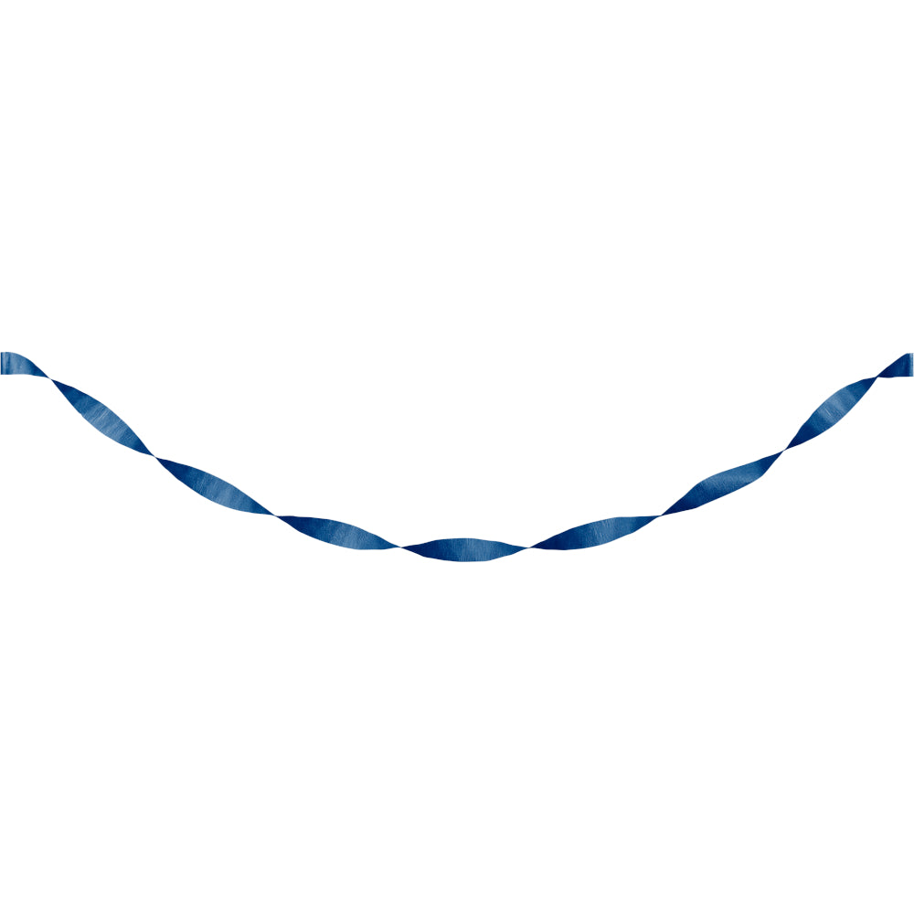 Navy Blue Crepe Streamer | 81ft