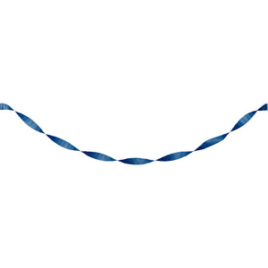 Navy Blue Crepe Streamer | 81ft