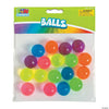 Neon Bouncing Balls 18pc