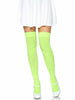 Nylon Thigh High Stockings - Neon Green | Leg Avenue