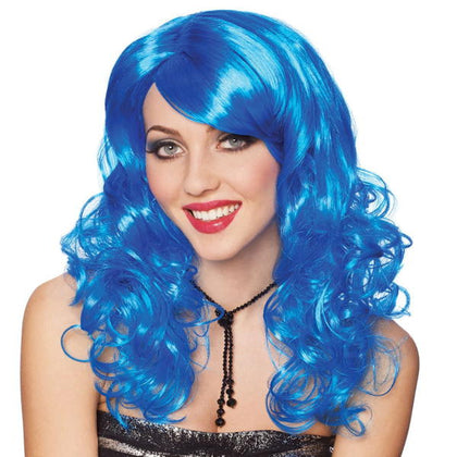 blue lolita wig