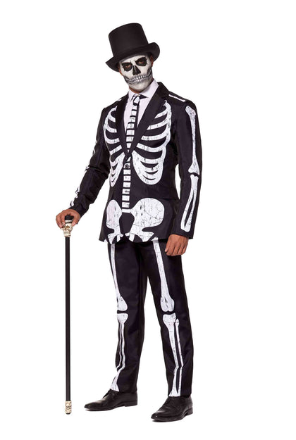 Skeleton Grunge Black Suit | Adult