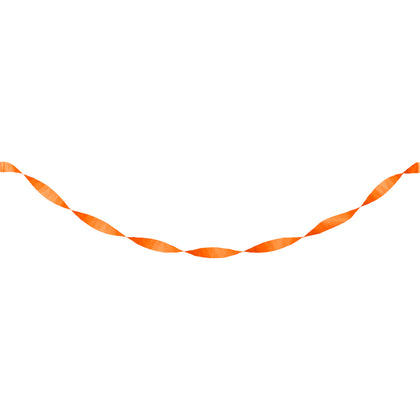 Orange Crepe Streamer | 81ft