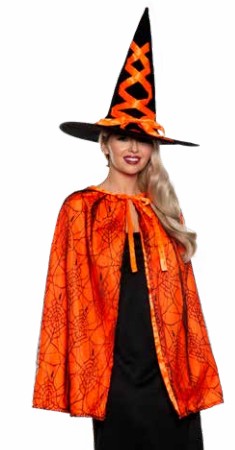 Witch Cape & Hat | Orange
