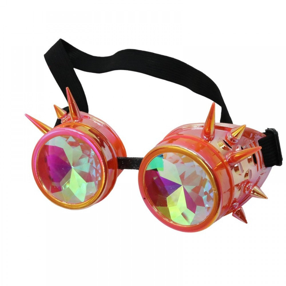 Orange Kaleidoscope Goggles