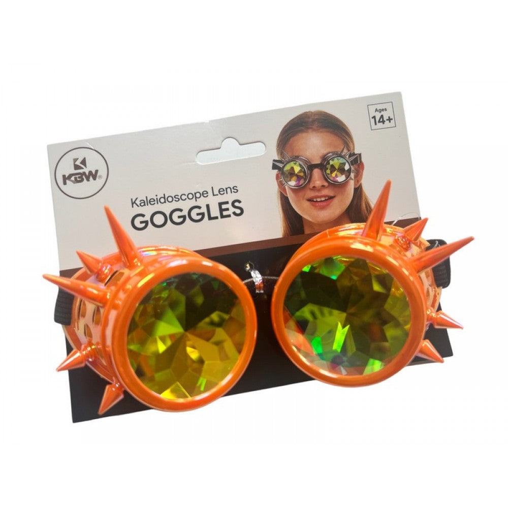 Orange Kaleidoscope Goggles
