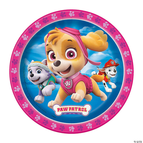Paw Patrol Girl Round 7" Dessert Plates  8ct