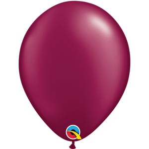 11in Pearl BUrgundy Latex Balloons 25/Bag | Balloons