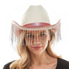Rhinestone Cowboy Hat | White & Pink