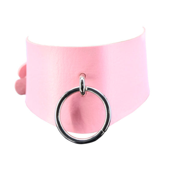 Pink Choker With O-Ring | Adult
