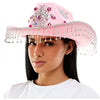 Pink Rhinestone Gem Cowboy Hat