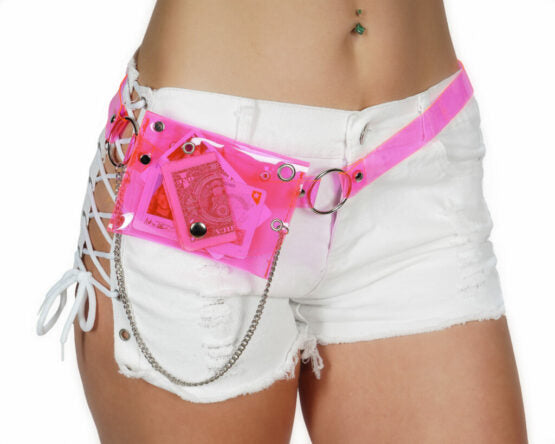 Clear Fanny Pack | Hot Pink