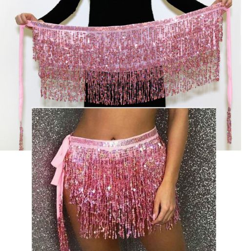 Fringe Skirt | Pink