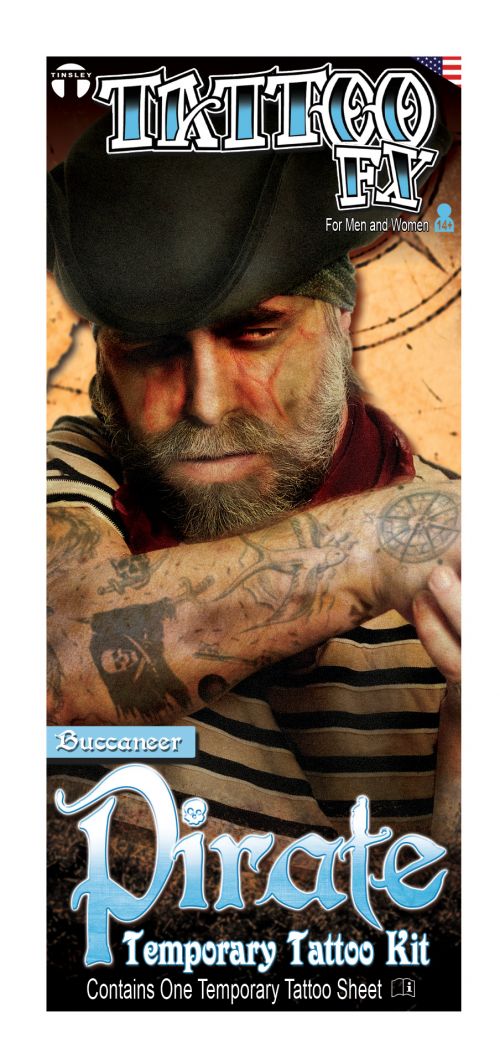 Buccaneer | Temporary Pirate Tattoos Kit