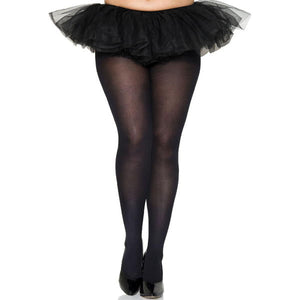 Plus Size Nylon Tights Black
