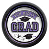 Purple Grad Round 7in Plate 20ct | Graduation
