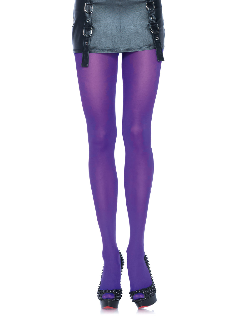 Nylon Tights Purple | Plus Size